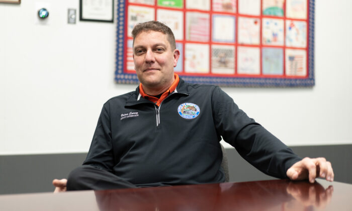 Brian Carey at Mount Hope Town Hall in Otisville, New York, on March 1, 2023.