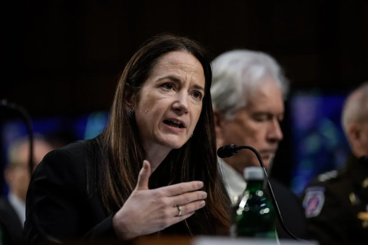 Director of National Intelligence Avril Haines testifies during a Senate Intelligence Committee hearing concerning worldwide threats, on Capitol Hill March 8, 2023. (Drew Angerer/Getty Images)