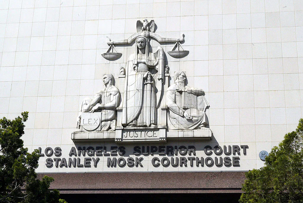 Los Angeles Superior Court Stanley Mosk Courthouse is shown in Los Angeles on March 2, 2004. (Frazer Harrison/Getty Images)