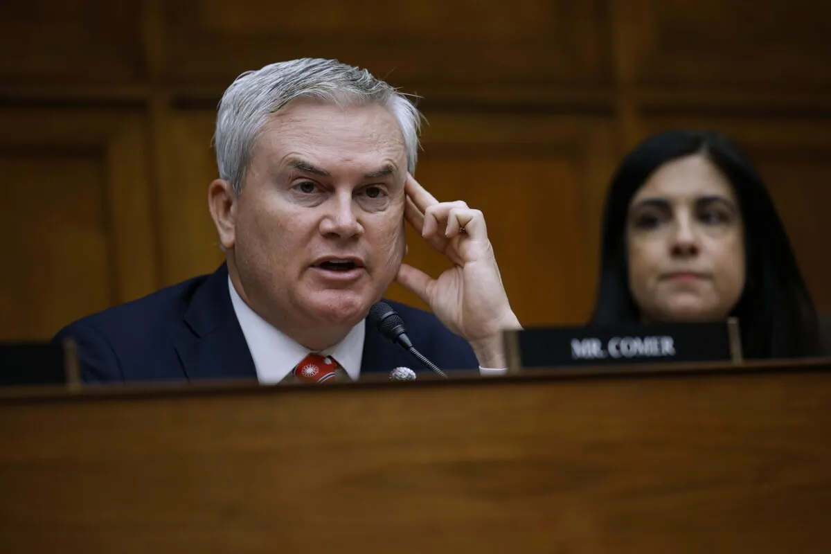 House Oversight Committee Chairman James Comer (R-Ky.) questions witnesses during the first public hearing of the House Select Subcommittee on the Coronavirus Pandemic in the Rayburn House Office Building on Capitol Hill in Washington on March 8, 2023. (Chip Somodevilla/Getty Images)
