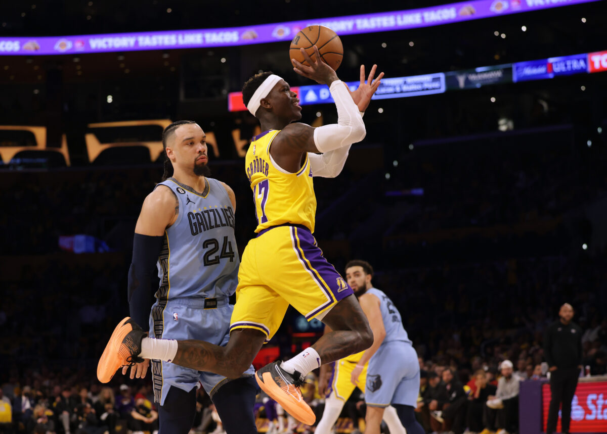 NextImg:Anthony Davis Leads Lakers Past Grizz Without Ja, 112–103