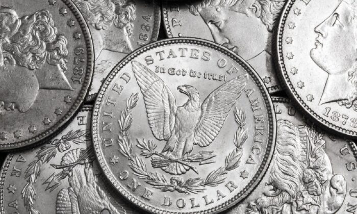 Silver American dollar. (Cryber/Shutterstock)