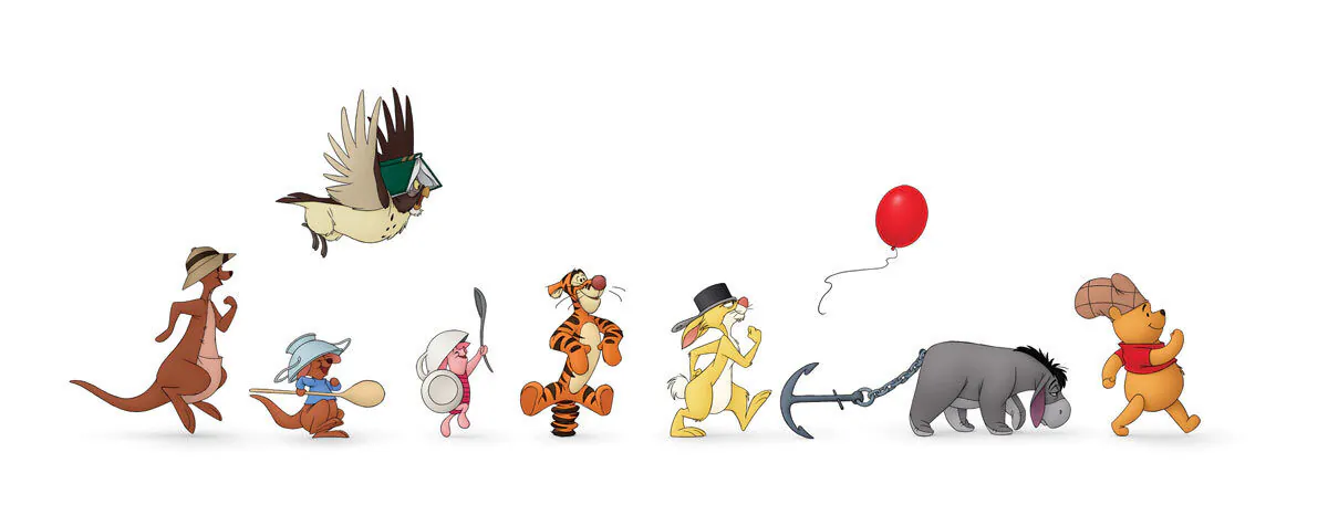 The characters from "Winnie the Pooh" are among the most recognizable of any children's books ever written. (MovieStillsDB)