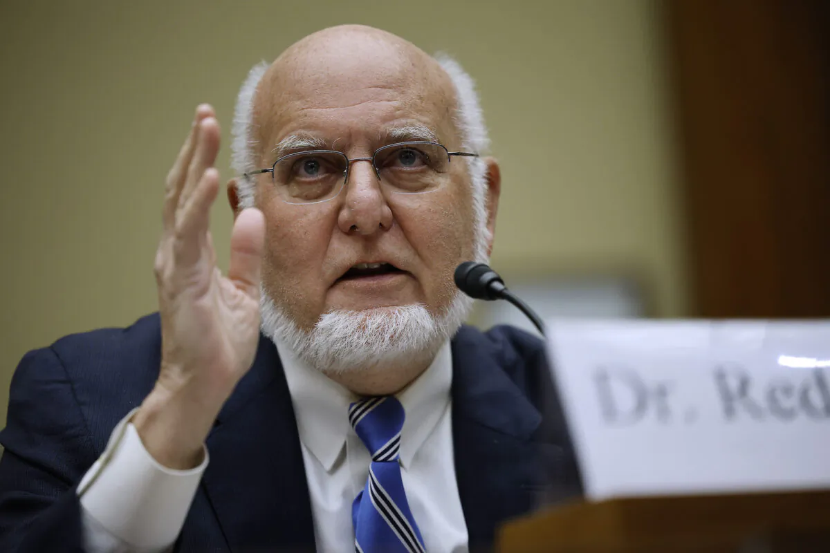Dr. Robert Redfield, former director of the Centers for Disease Control and Prevention, testifies before Congress on Capitol Hill, in Washington, on March 8, 2023. (Chip Somodevilla/Getty Images)