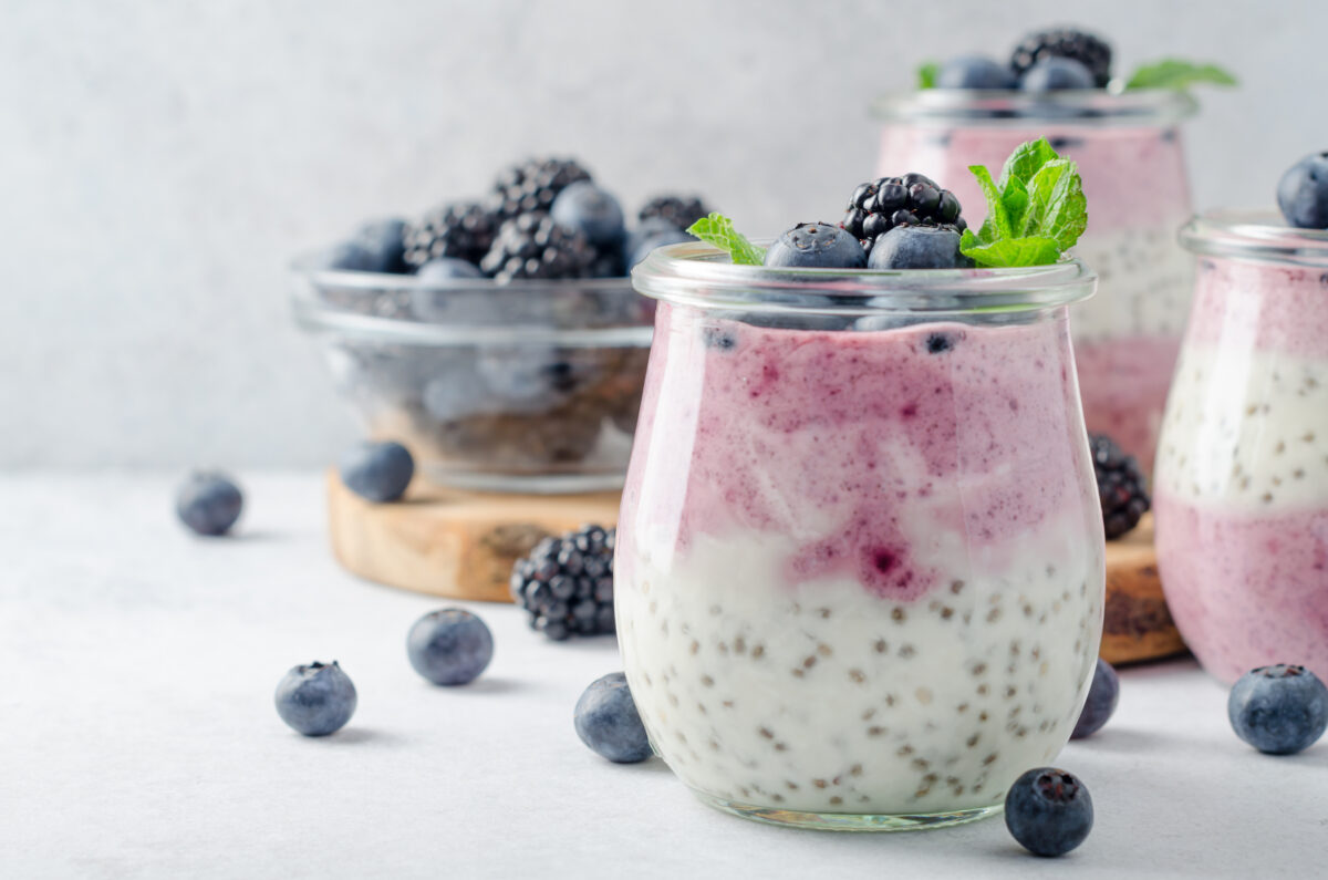 NextImg:Blackberry and Blueberry Chia Pudding (Recipe)