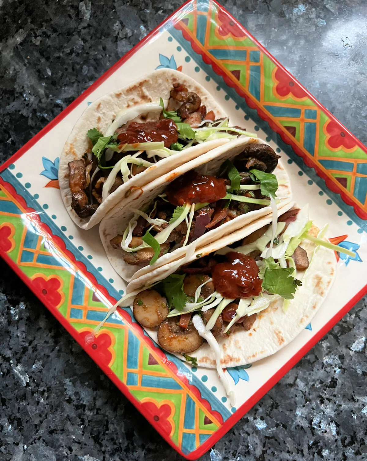 The vegetarian "chorizo" tacos are made with highly seasoned mushrooms. (Gretchen McKay/Pittsburgh Post-Gazette/TNS)