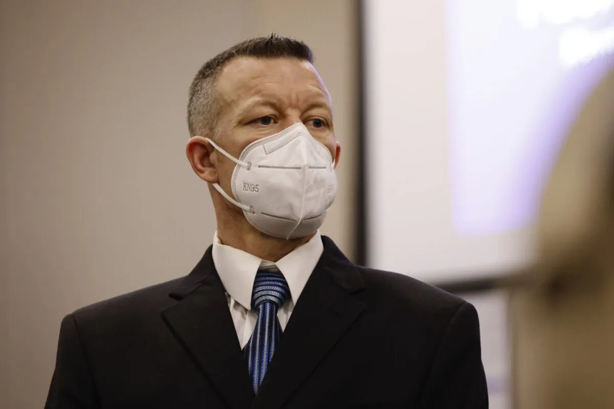 Paul Flores listens during his murder trial in Monterey County Superior Court in Salinas, Calif., on July 18, 2022. (Daniel Dreifuss/Monterey County Weekly via AP, Pool)
