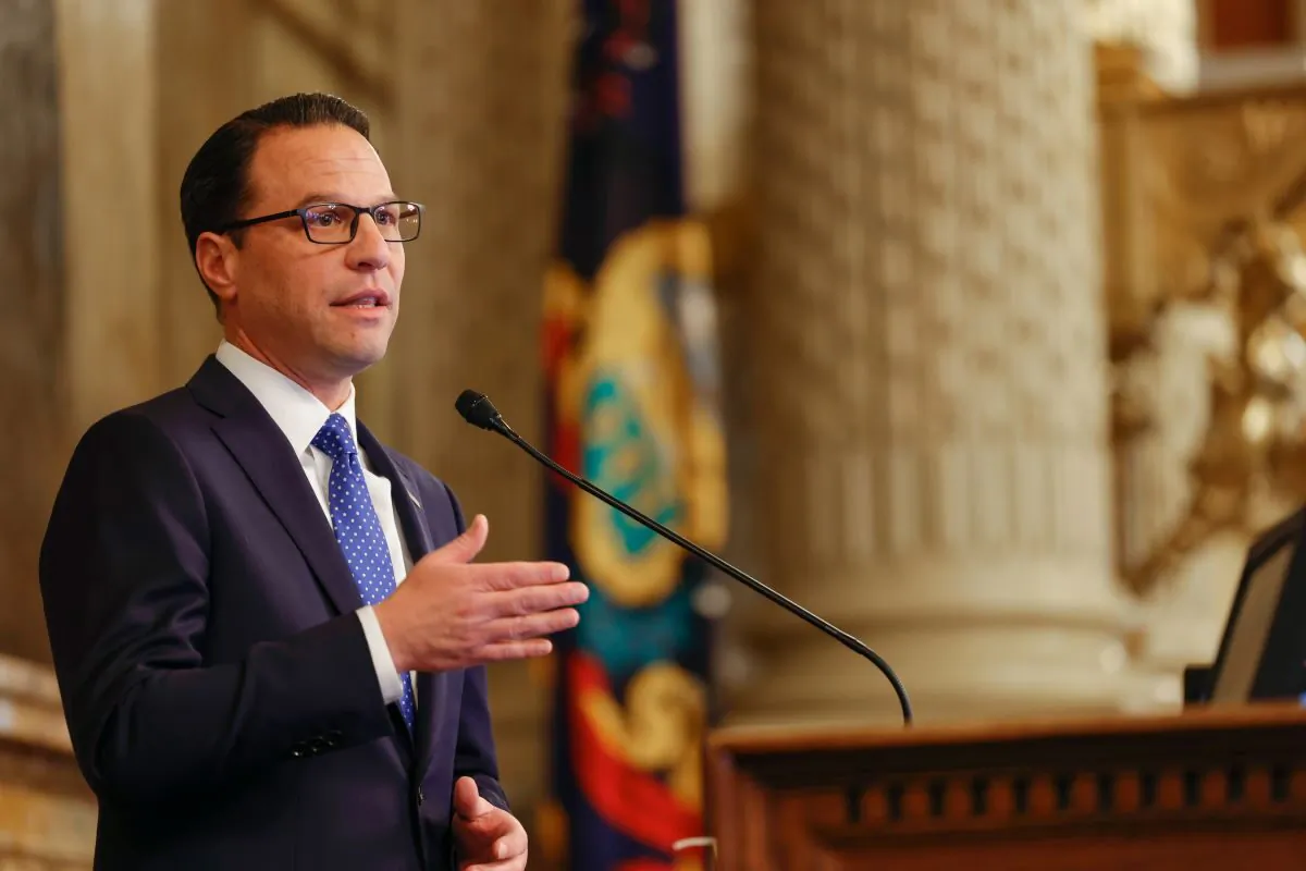 Governor Josh Shapiro presents his first budget to the General Assembly in Harrisburg, Pa., on March 7, 2023. (Commonwealth Media Service) 
