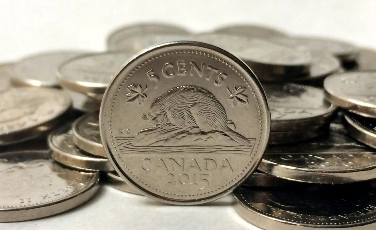 Nickels are seen in a 2016 photo illustration. (The Canadian Press/Graeme Roy)