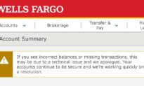 Wells Fargo Warns Customers of ‘Incorrect Balances or Missing Transactions’