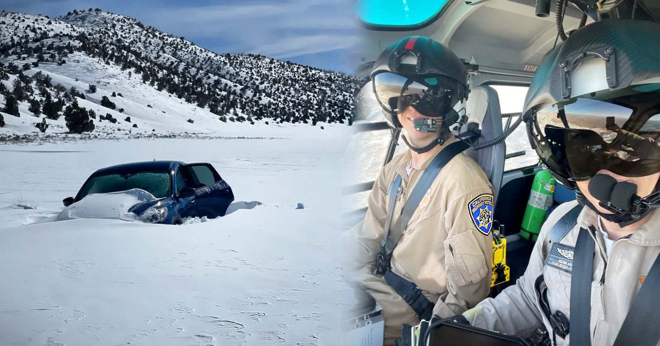 NextImg:81-year-old stranded in car by snowstorms in CA mountains for week survives on croissants, snow, rescued