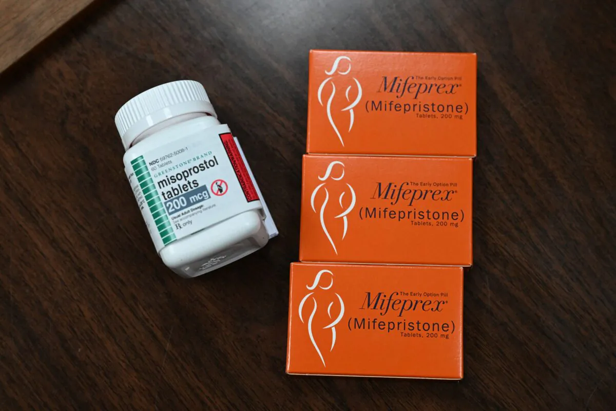 Mifepristone (Mifeprex) and Misoprostol, the two drugs used in a chemical abortion, are seen at the Women's Reproductive Clinic, in Santa Teresa, N.M., on June 17, 2022. (Robyn Beck/AFP/Getty Images)