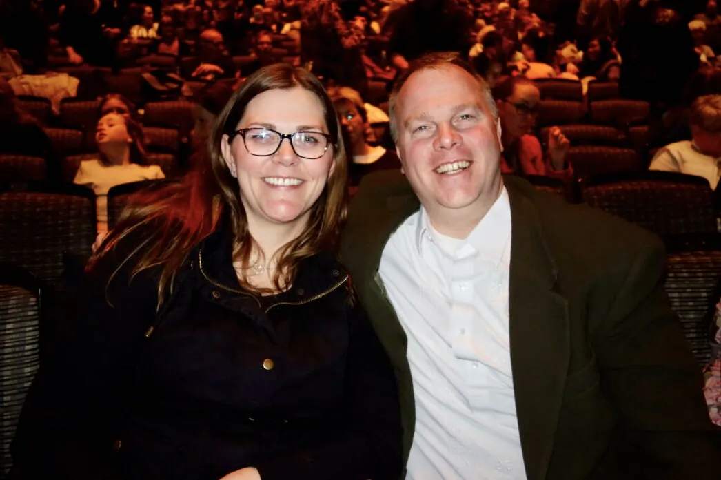Amanda and Eric Grand-Maison attended Shen Yun Performing Artsat the Southern Alberta Jubilee Auditorium, on March 11, 2023. (Lily Yu/The Epoch Times)