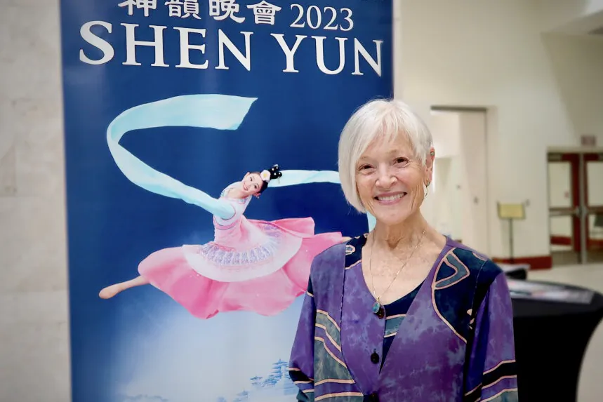 Jennifer Weil enjoyed Shen Yun at the Venice Performing Arts Center, in Florida, on the evening of March 11, 2023. (Erin Xia/The Epoch Times)