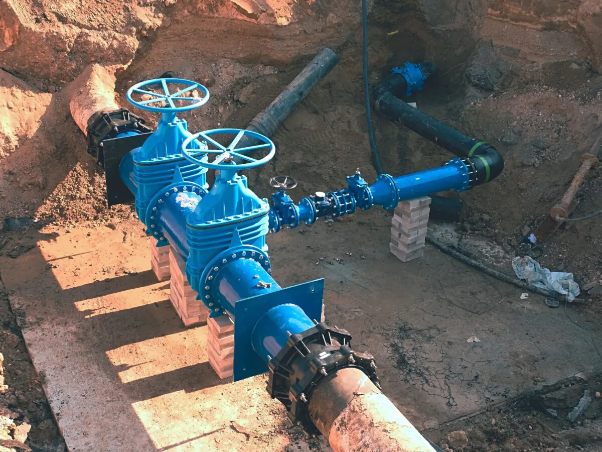 File photo of a main city water supply pipeline. (rdonar/Shutterstock)