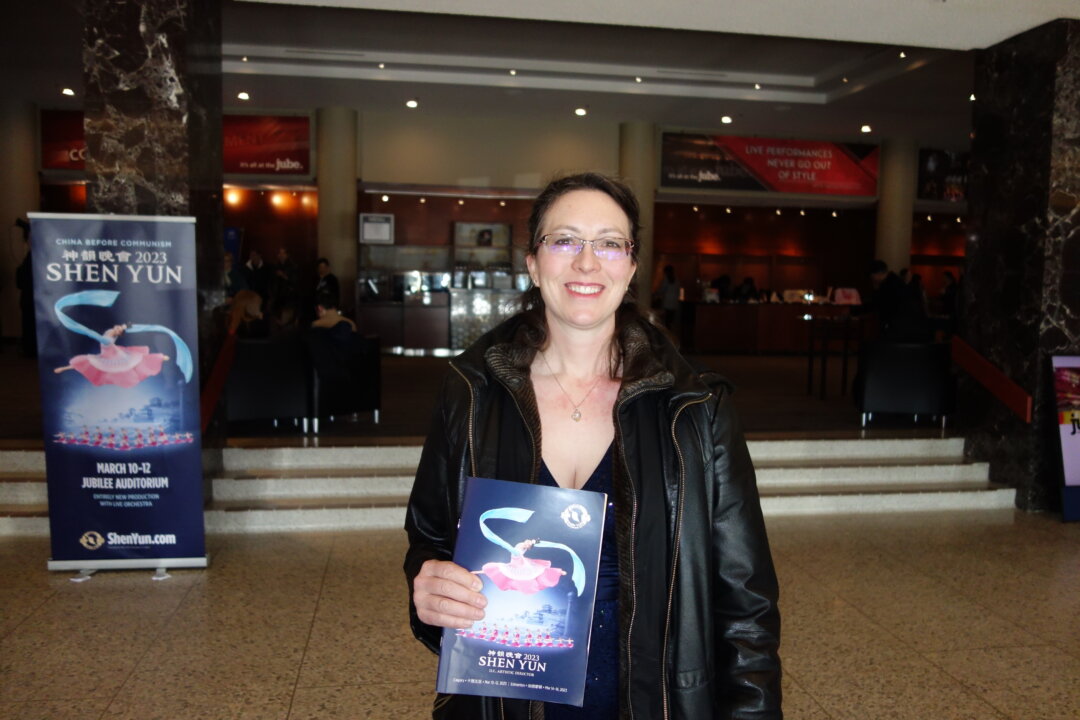 Stephanie Ing attended Shen Yun Performing Arts at the Southern Alberta Jubilee Auditorium in Calgary, Atla., on Mar. 12, 2023. (Lily Yu/The Epoch Times)