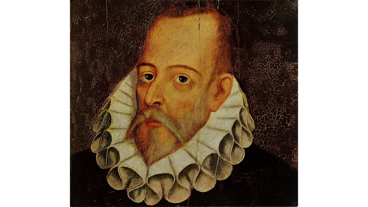 "Portrait of Miguel de Cervantes," circa 1910, attributed to Juan de Jáuregui. (Public Domain)
