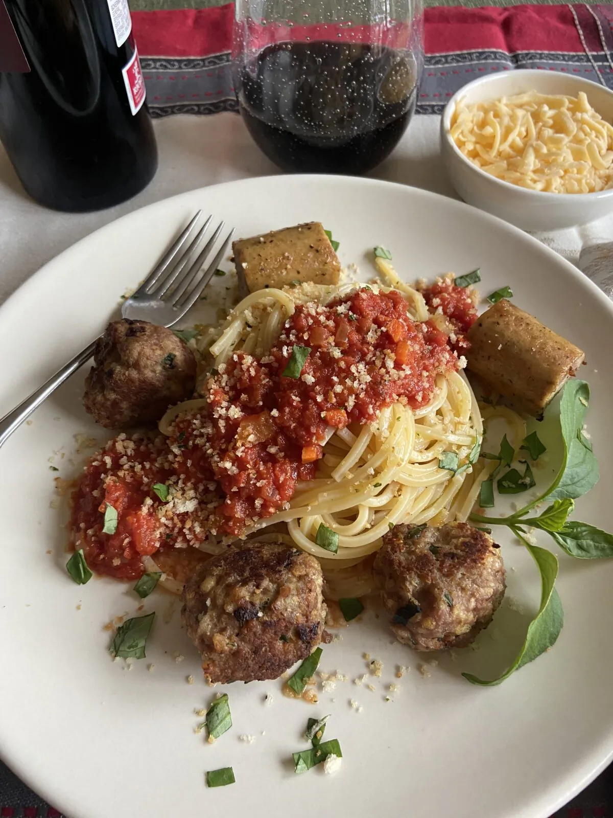 A shower of fresh basil over everything is always welcome. (Courtesy of JeanMarie Brownson)