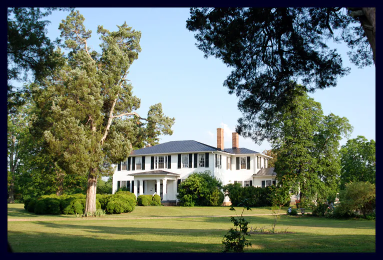 Located 31 miles from Richmond, Va., the Greek Revival-style home called North Bend sits on 1,200 Copland family-owned acres where corn, wheat, soybeans, and more are grown and livestock raised. The home was remodeled to double its size in 1853, and the addition is based on the architectural handbooks of noted 19th-century builder-architect Asher Benjamin, whose work was Federal and Greek Revival in nature. (Courtesy of Michael Johnson)