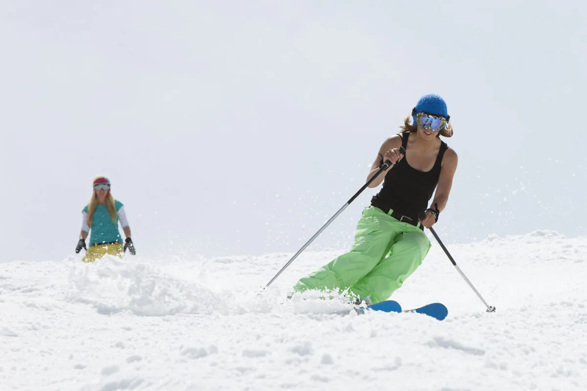 Downhill skiers enjoy the winter sport during Spring Break in a file photo. (VisualCommunications/Getty Images)