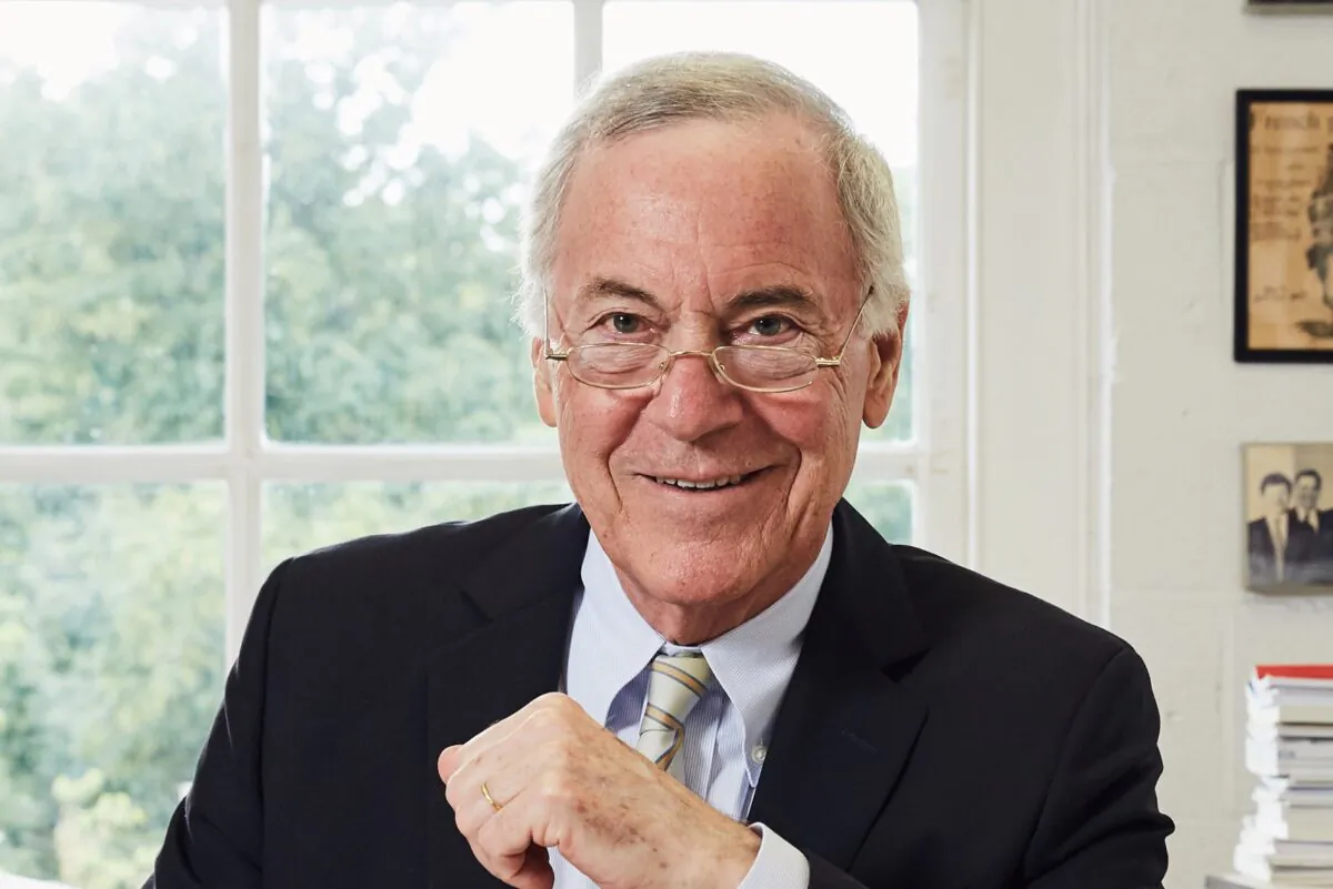 Professor of Applied Economics at Johns Hopkins University Steve H. Hanke sits in his office. (Courtesy of Steve Hanke)