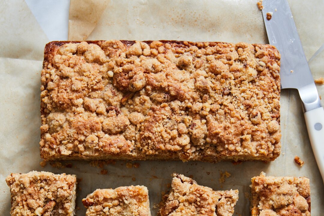 With a cinnamon-walnut streusel, this banana bread-coffee cake mash-up is a match made in heaven. (Courtesy of TheKitchn.com)