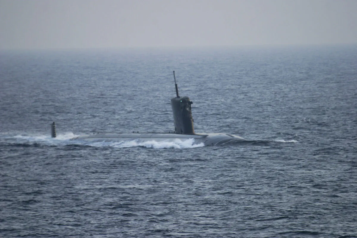 The U.S. Navy, the nuclear-powered fast attack Los Angeles-class submarine USS Hartford is back underway after a collision at Sea in the Persian Gulf, on March 20, 2009. (Oscar Sosa/U.S. Navy via Getty Images)
