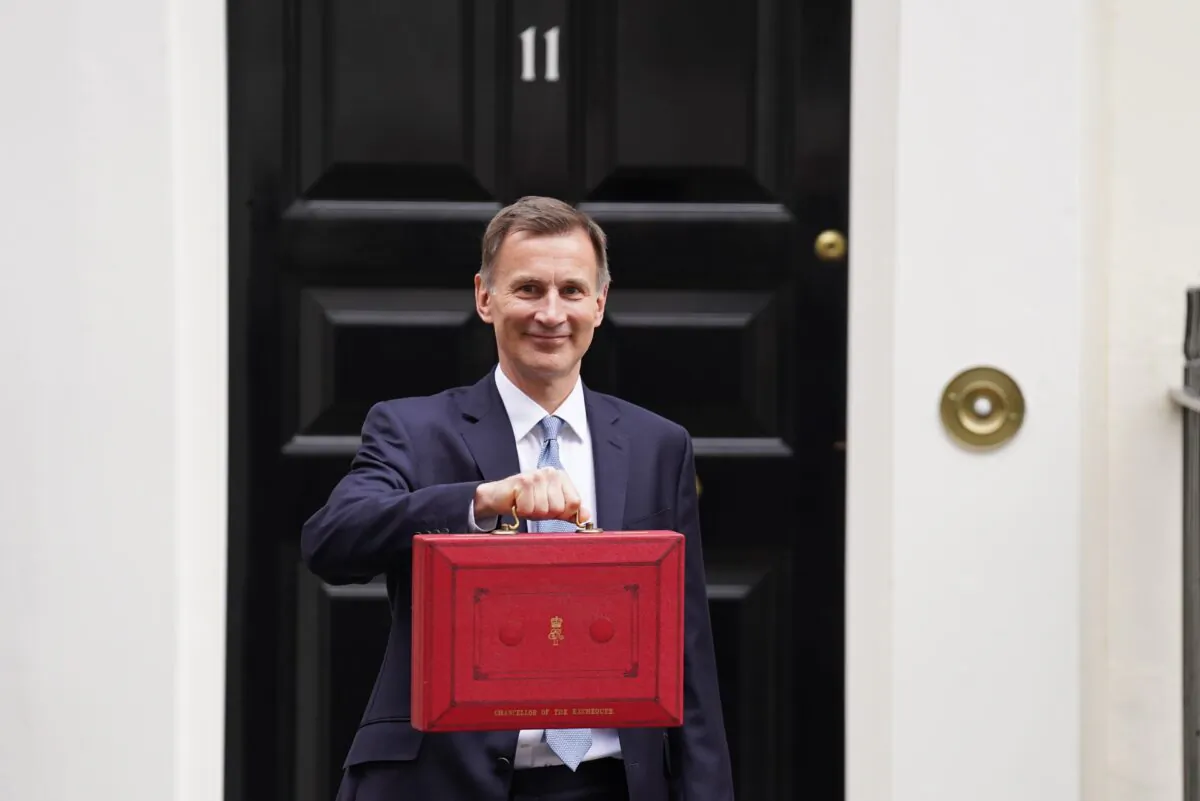 Chancellor of the Exchequer Jeremy Hunt leaves 11 Downing Street in London, on March 15, 2023. (Stefan Rousseau/PA Wire)
