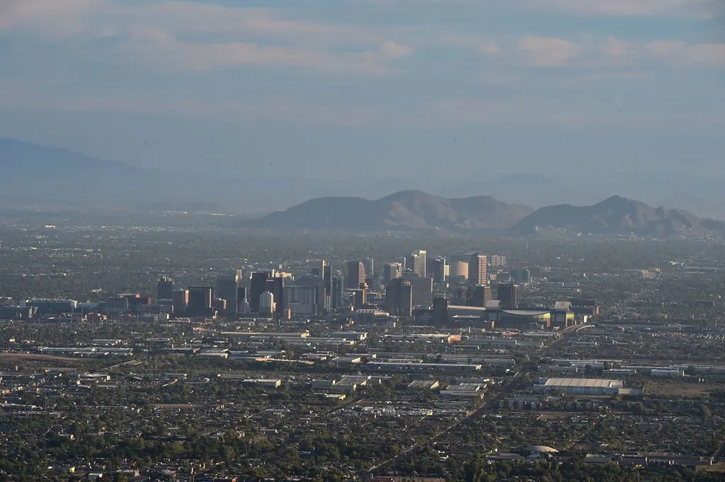 View of downtown Phoenix, Ariz., on Aug. 28, 2018. (Robyn Beck/AFP via Getty Images)