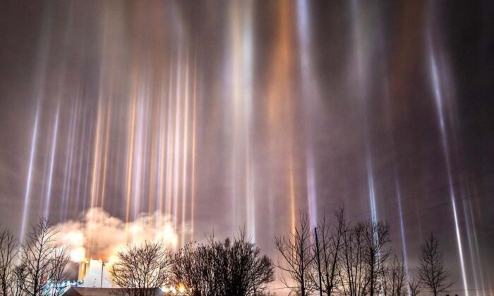 Canada Storm Chaser Captures Unreal ‘Light Pillars’ Beaming Into Night Sky—But What Are They?