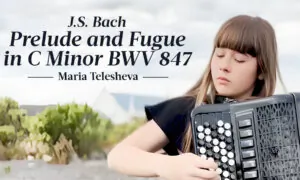 J.S. Bach: Prelude and Fugue in C Minor BWV 847, Button Accordion | Maria Telesheva