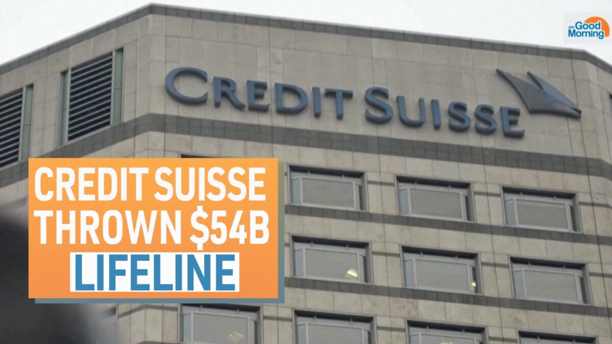 NextImg:NTD Good Morning (Mar. 16): Credit Suisse Bank Thrown $54 Billion Lifeline From Central Bank; California Landslide Aftermath