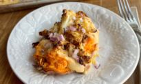Cauliflower Twice-Baked Sweet Potatoes