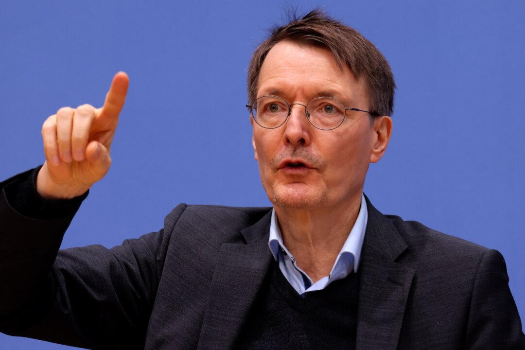 German Health Minister Karl Lauterbach speaks to the media to explain a new government plan to fundamentally reform Germany's hospital system in Berlin, Germany, on Dec. 06, 2022. (Sean Gallup/Getty Images)