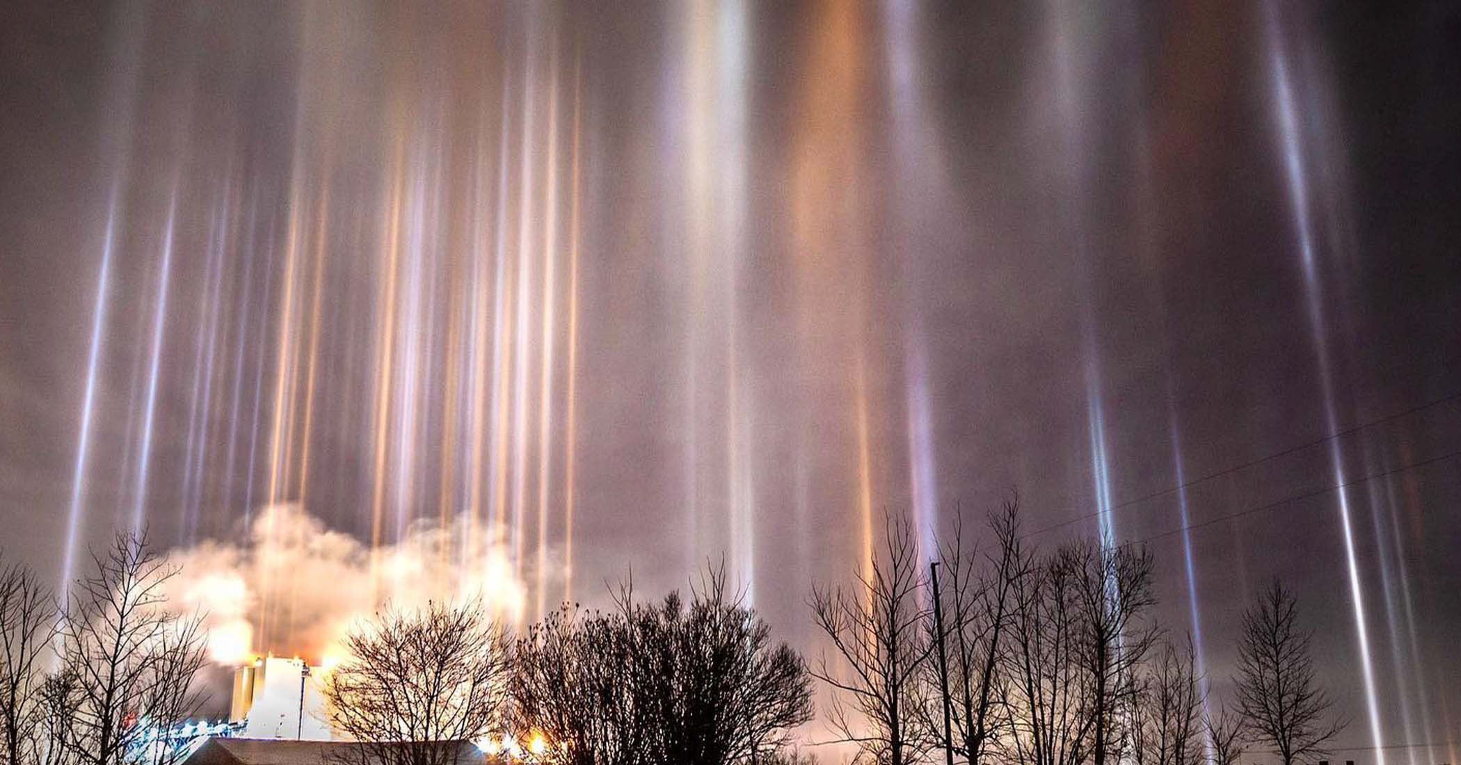 NextImg:Canada storm chaser captures unreal 'light pillars' beaming into the night sky—but what are they?