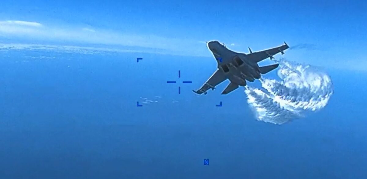 NextImg:US Releases Video of Russian Jet Colliding With American Drone