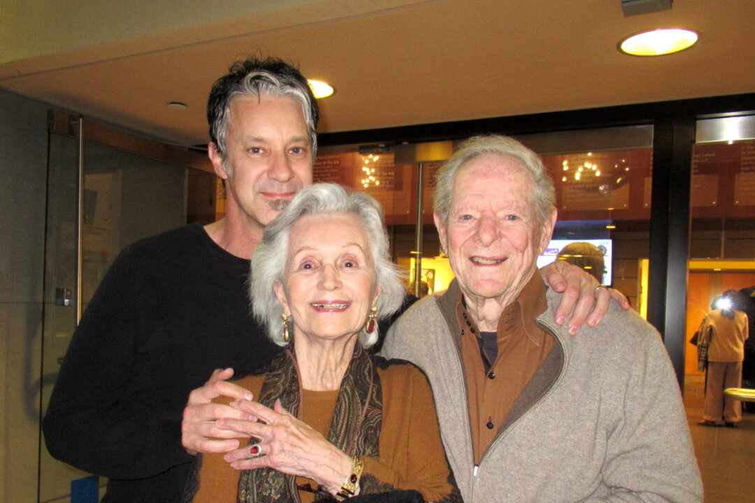 Denise Frankfort, her husband and their son, Evan Frankfort at the Shen Yun Performing Arts performance at Thousand Oaks Civic Arts Plaza on March 16 (Linda Jiang/The Epoch Times))