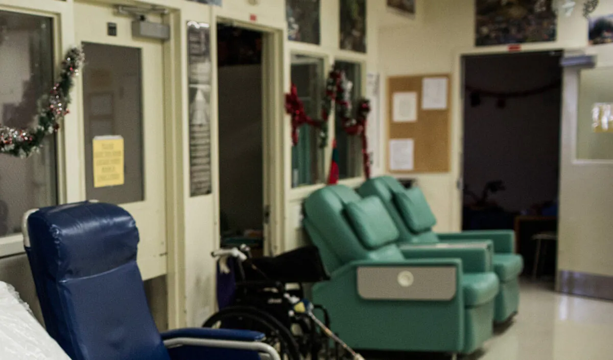 The hospice care wing of California Medical Facility in Vacaville, Calif., on Dec. 17, 2013. (Andrew Burton/Getty Images)