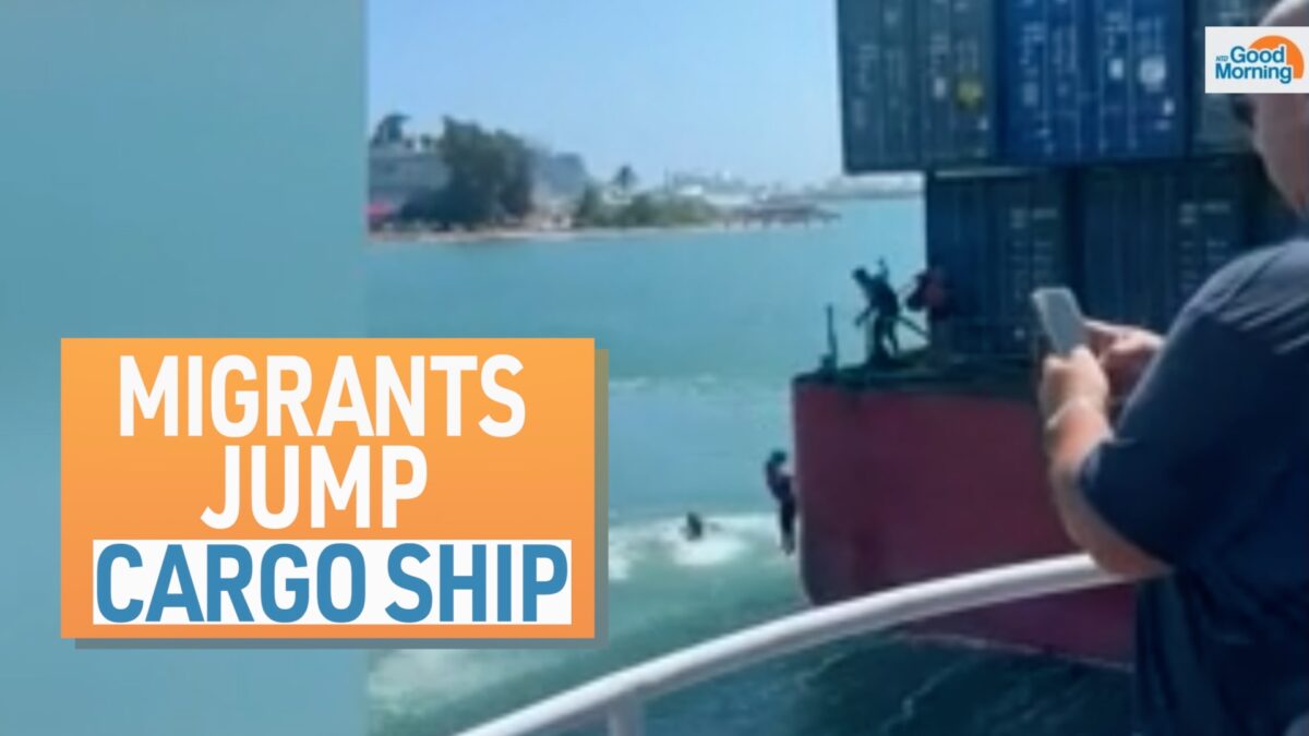 NextImg:NTD Good Morning (Mar. 17): Illegal Immigrants Jump Ship to Evade Arrest; Iowa Passes Bill to Ban Transgender School Bathrooms