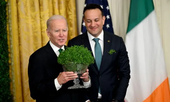 Biden Hosts Irish Prime Minister Leo Varadkar for Shamrock Presentation