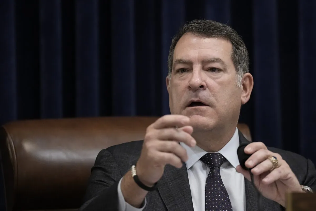 Committee chairman Rep. Mark Green (R-Tenn.) speaks during a House Homeland Security Committee about the U.S.-Mexico border on Capitol Hill in Washington on Feb. 28, 2023. (Drew Angerer/Getty Images)