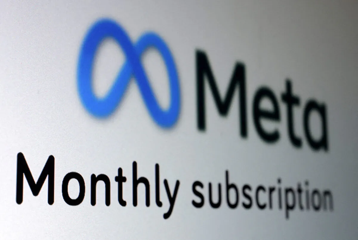 The Meta logo and the words "Monthly subscription" are seen in a picture illustration taken on Jan. 19, 2023. (Dado Ruvic/Illustration/Reuters)
