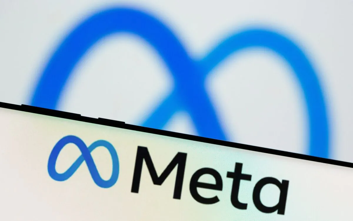 Meta Platforms Inc.'s logo is seen on a smartphone in an illustration picture taken on Oct. 28, 2021. (Dado Ruvic/Illustration/Reuters)