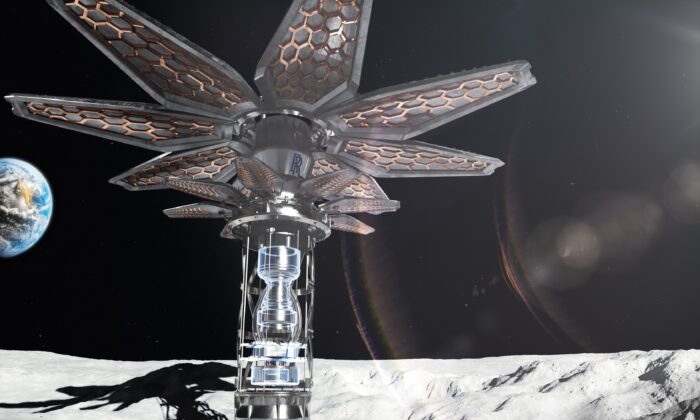 Undated handout photo of a Space Flower Moon Micro-Reactor, issued by Rolls-Royce on March 17, 2023. (Rolls-Royce via PA Media)