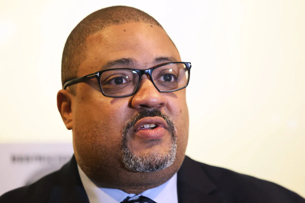 Manhattan District Attorney Alvin Bragg in New York City on Jan. 13, 2023. (Michael M. Santiago/Getty Images)