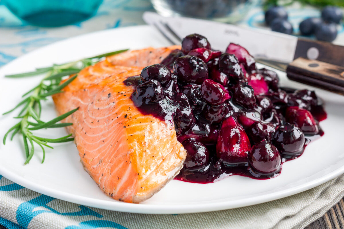 Consuming salmon, which is rich in vitamin D, along with high-calcium foods, can aid in the absorption of calcium in the body. (iuliia_n/Shutterstock)