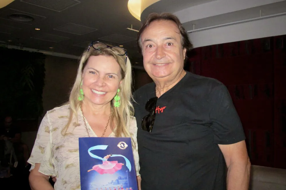 Vera Bejatto and Gilberto Nobile enjoyed Shen Yun at the Teatro Bradesco on afternoon of March 19, 2023. (Mary Mann/The Epoch Times)