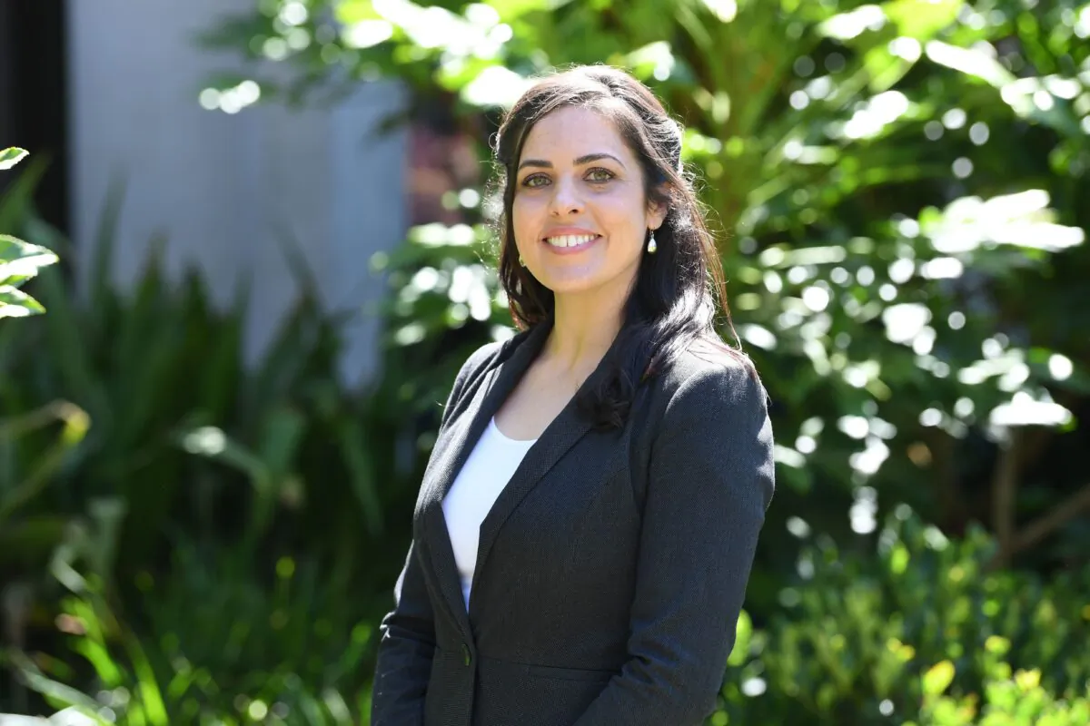 Liberal party MP Moira Deeming poses for a photograph at the the Parliament of Victoria in Melbourne, Australia, on Dec. 19. 2022. (AAP Image/Julian Smith)