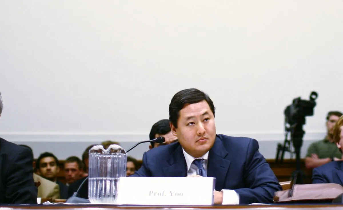Former Department of Justice official and current UC Berkeley professor John Yoo is seen in Washington, DC, on June 26, 2008. (Melissa Golden/Getty Images)