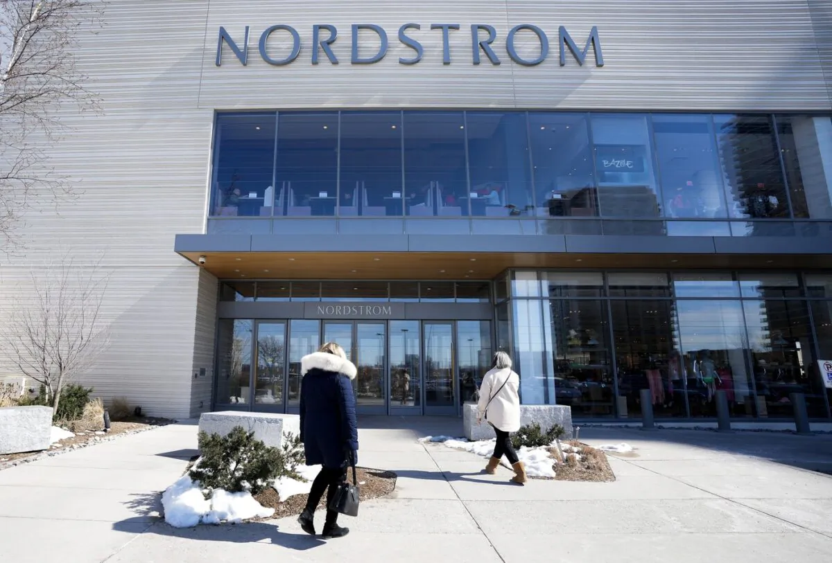 A Nordstrom department store is shown at Sherway Gardens in Toronto on March 9, 2023. (The Canadian Press/Nathan Denette)